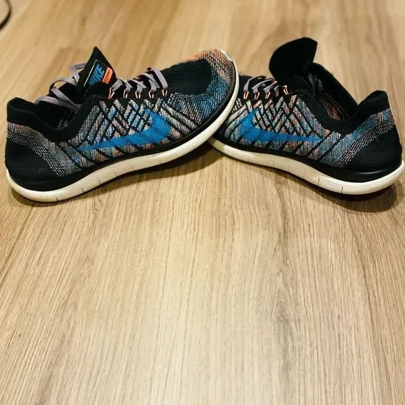 HOT Flyknit Shoes Nike Free Flyknit Blue And Orange Nike Shoes